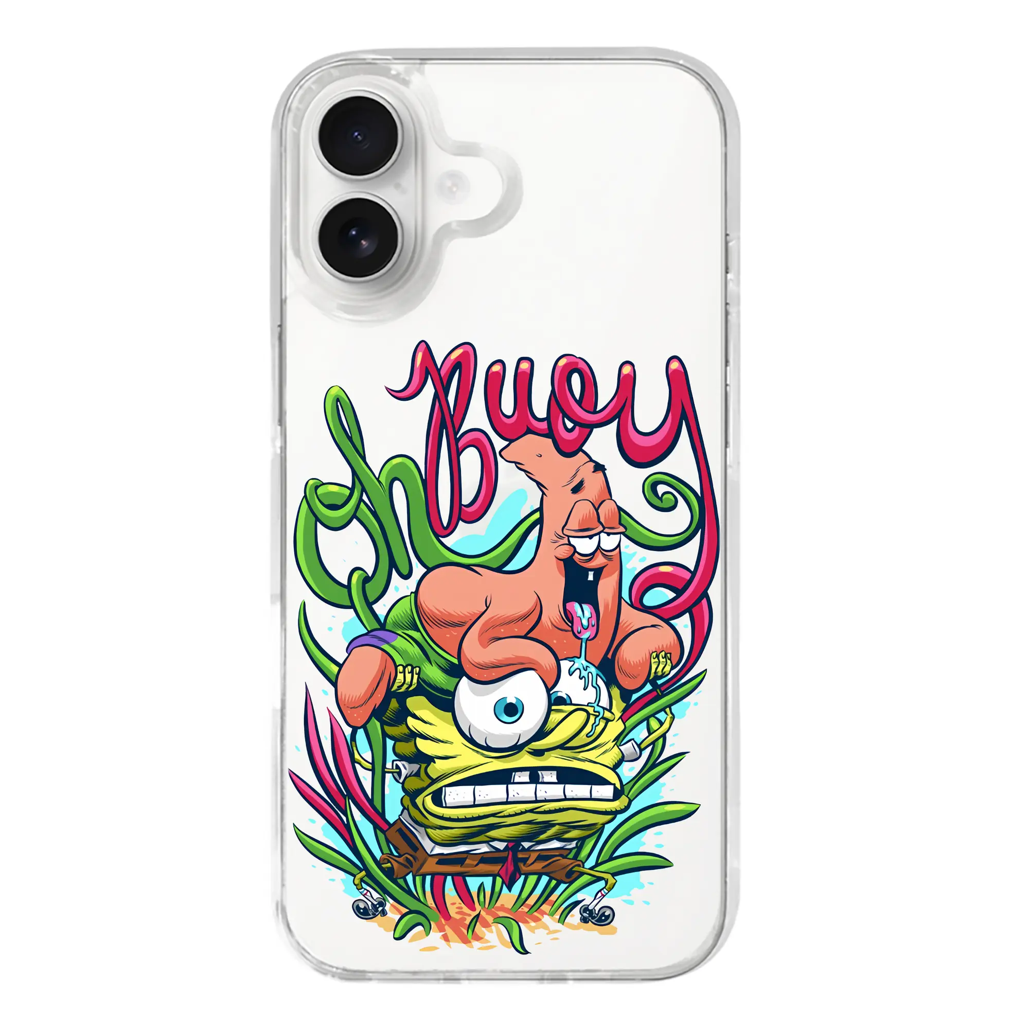 スポンジボブ グッズ スポンジボブ - iPhone 17シリーズ 透明スマホケース – 薄型・耐衝撃・精密フィット保護カバー